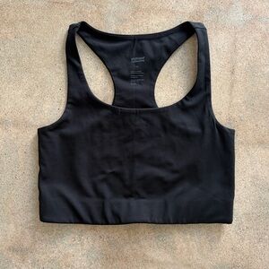 Girlfriend Collective Black Racerback Sports Bra
